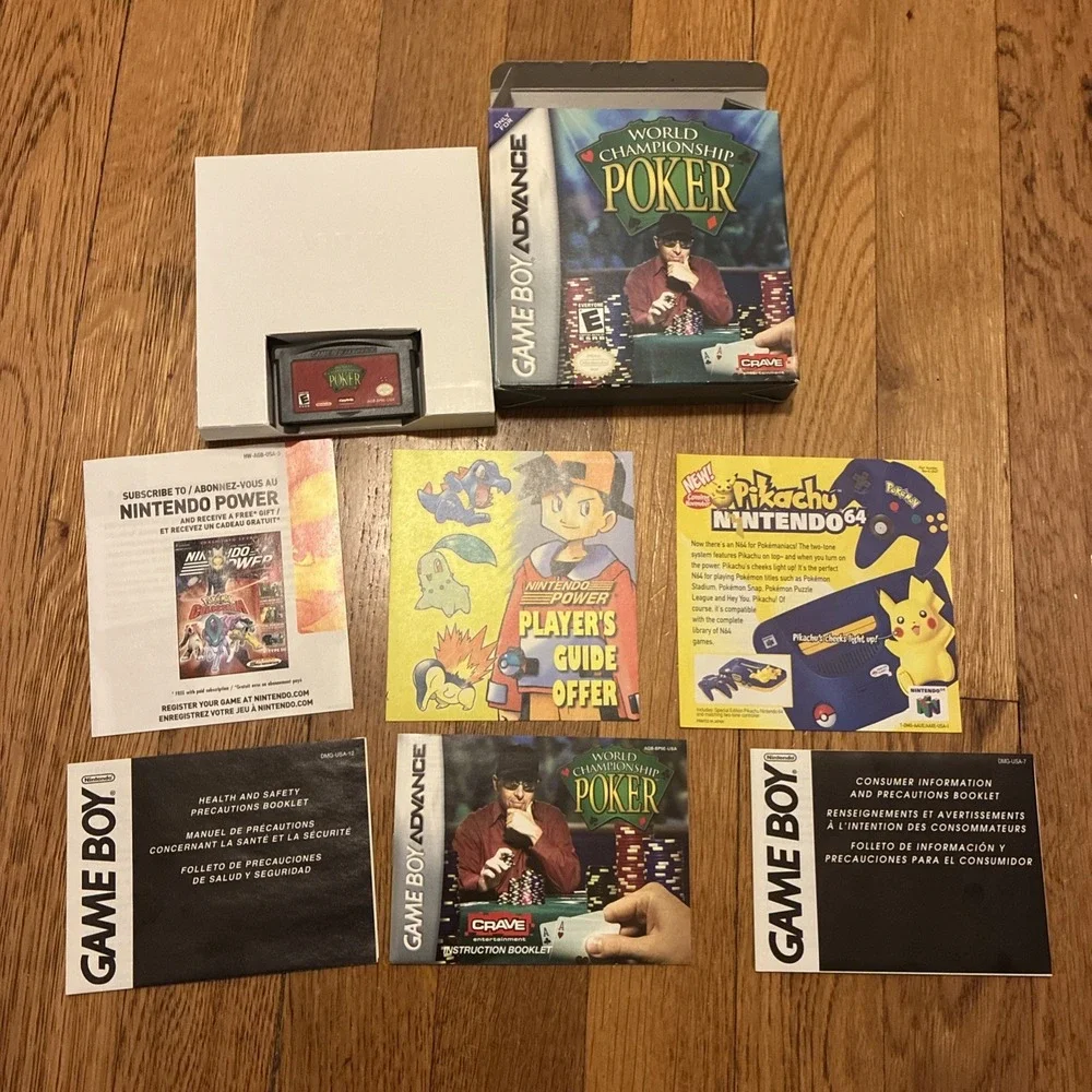 Pokemon Gameboy DMG Insert Pikachu Nintendo 64 N64 System Console Paper Lot !!!!